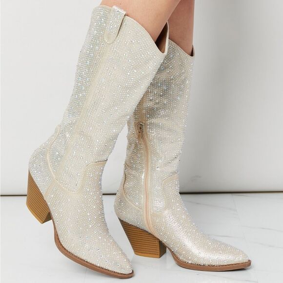 Forever Link Glitter Cowboy Boots - Picture 3 of 6